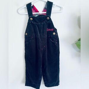 Carhartt • baby 18month black corduroy bib overalls